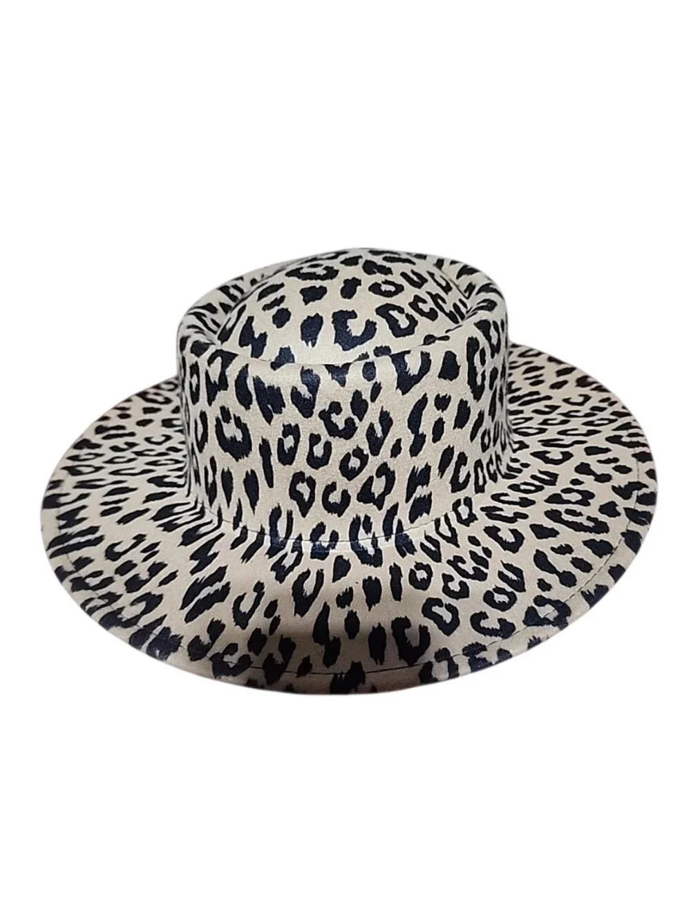Womens Animal Print Fedora Hat. Nwt